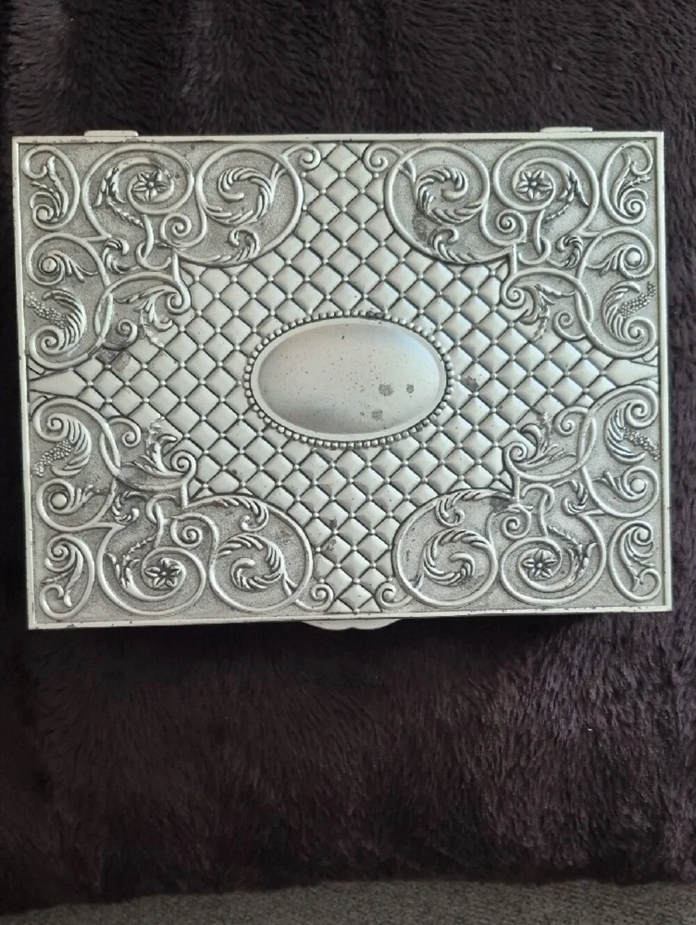 Godinger VINTAGE Silver Plated Jewelry Box Chest
